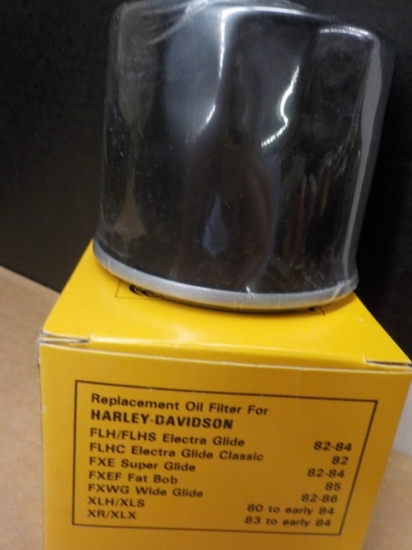 SHOVELHEAD BIG TWIN SPORTSTER "NEW" BLACK OIL FILTER #10-07700